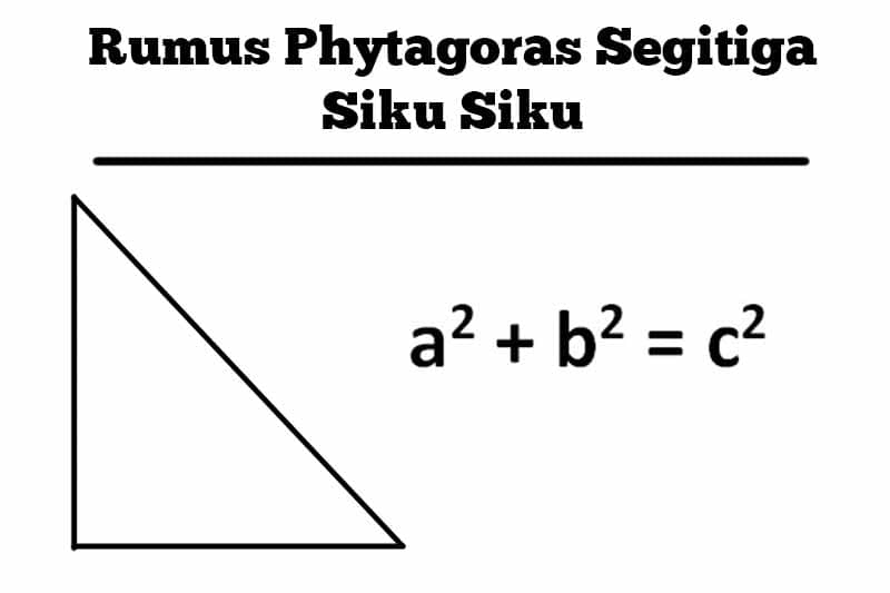 rumus phytagoras segitiga siku siku