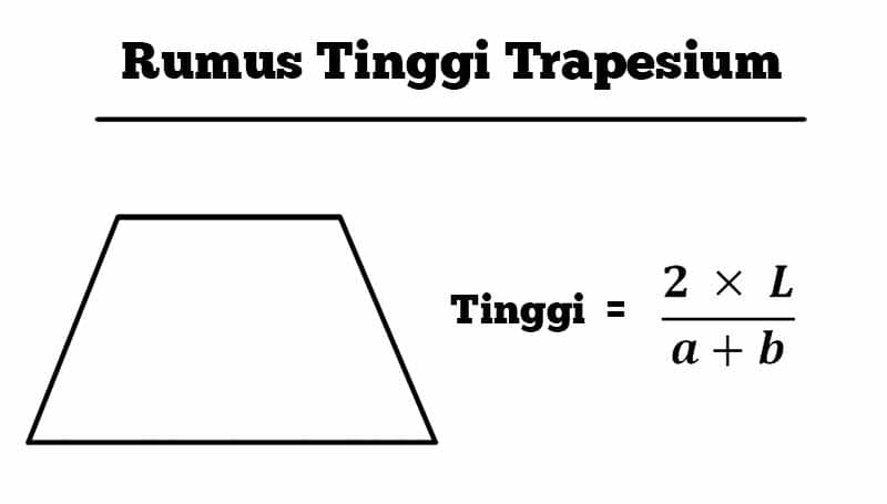 rumus tinggi trapesium
