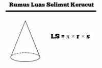 luas selimut kerucut rumus rumus luas selimut kerucut