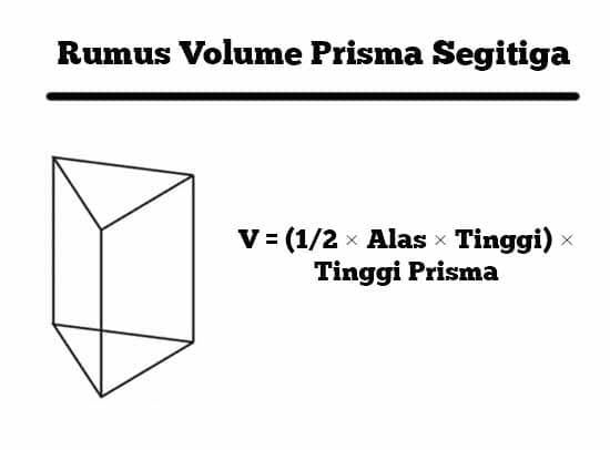 rumus volume prisma segitiga
