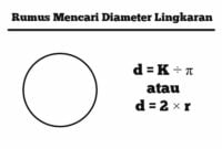 rumus diameter lingkaran