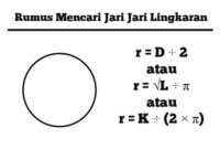 rumus jari jari lingkaran