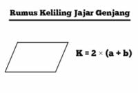 rumus keliling jajar genjang