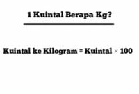 1 kwintal berapa kg 1 kuintal berapa kg