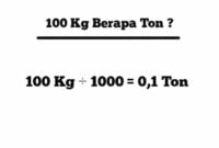 1000 kg berapa ton